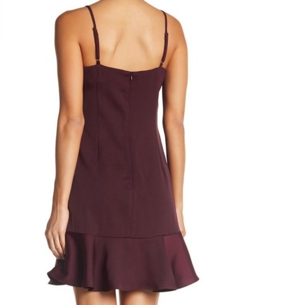Chelsea28 Burgundy Ruffle Slip Mini
Dress - Picture 2 of 9